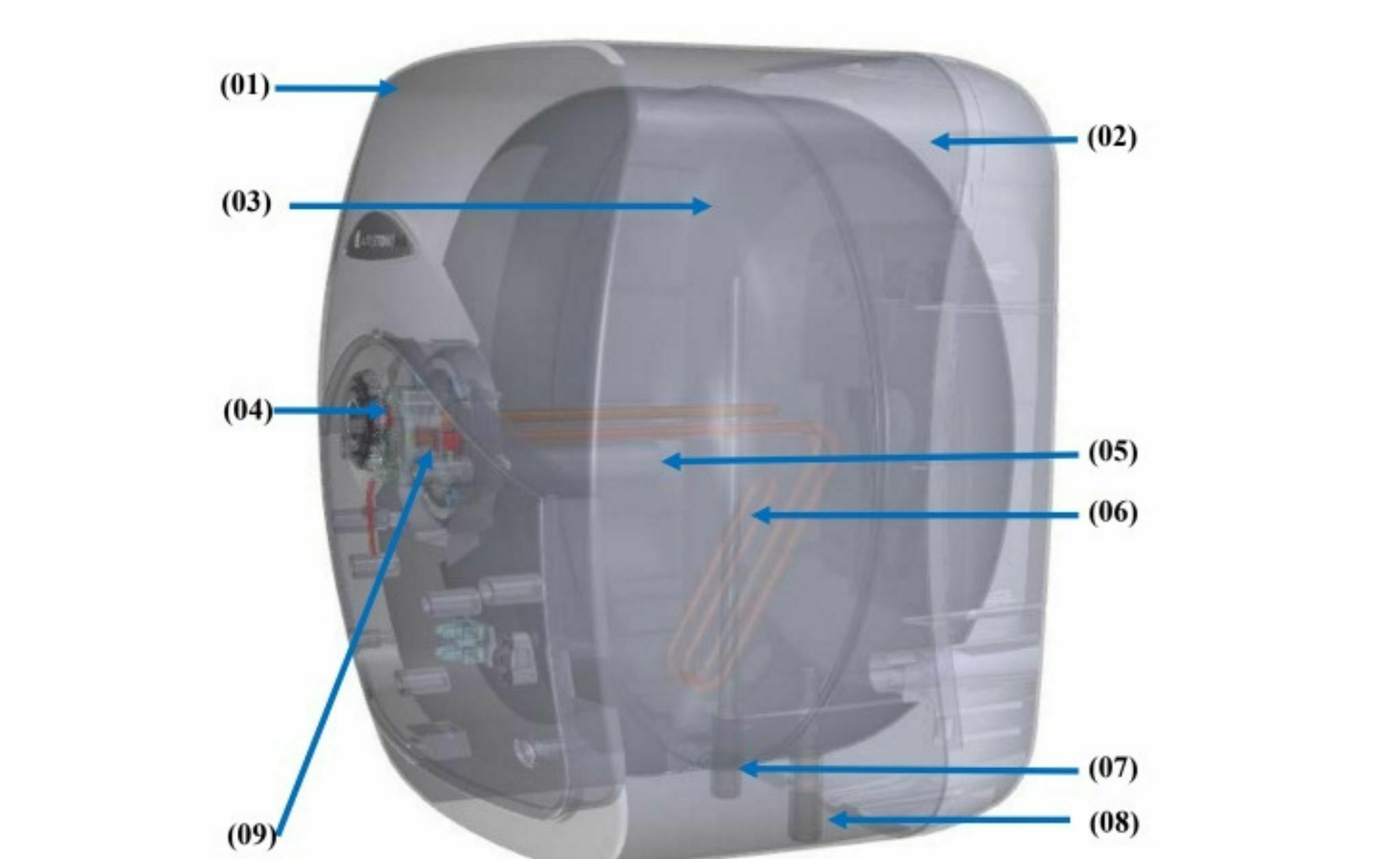 thanh nhiệt máy nước nóng bị đóng cặn - thanh nhiet may nuoc nong dong can