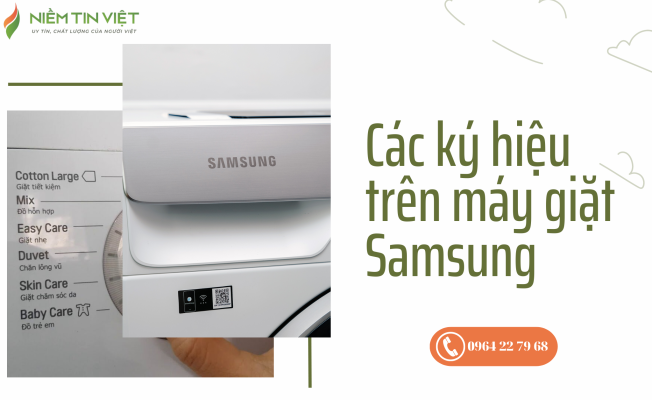 Các ký hiệu trên máy giặt Samsung