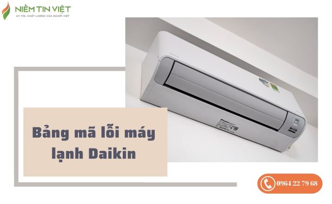 Bảng mã lỗi máy lạnh Daikin