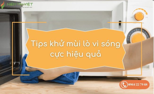 cách khử mùi lò vi sóng