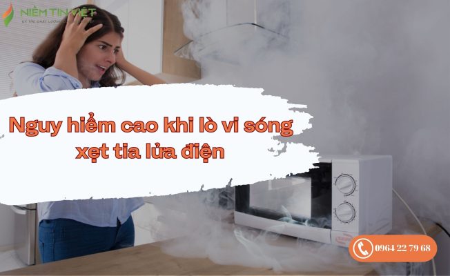 lò vi sóng bị đánh lửa