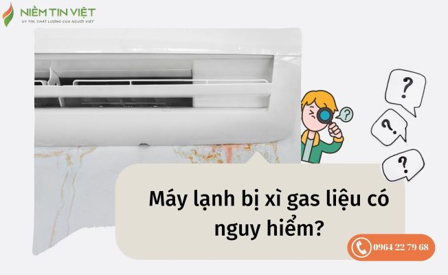 máy lạnh bị xì gas