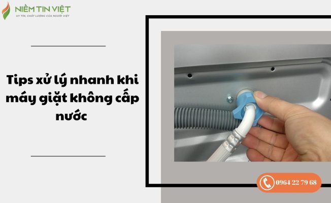 máy giặt không vào nước