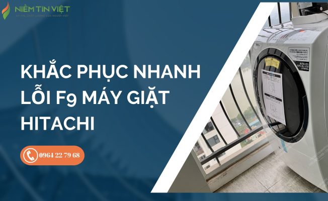 Lỗi F9 máy giặt Hitachi