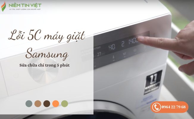 Lỗi 5C máy giặt Samsung
