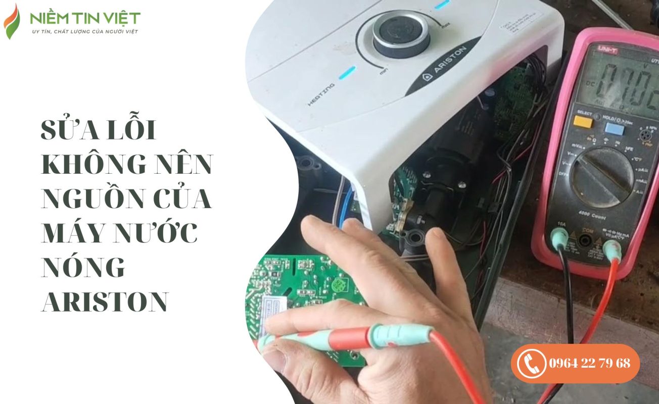máy nước nóng Ariston không lên nguồn