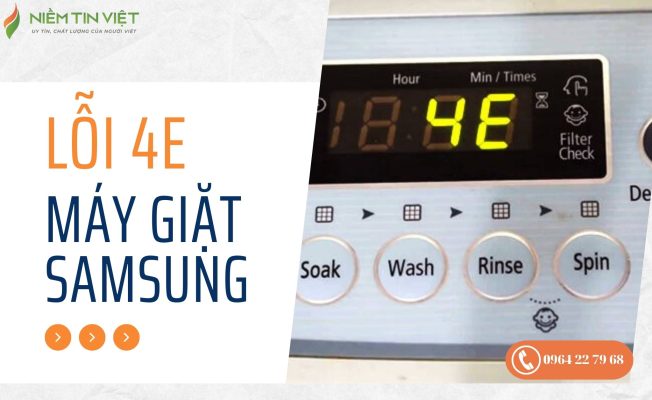 lỗi 4E máy giặt Samsung