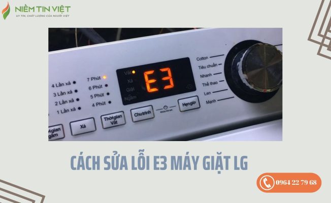 lỗi E3 máy giặt LG