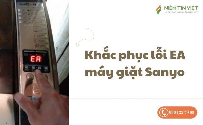lỗi EA máy giặt Sanyo