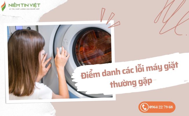lỗi thường gặp ở máy giặt