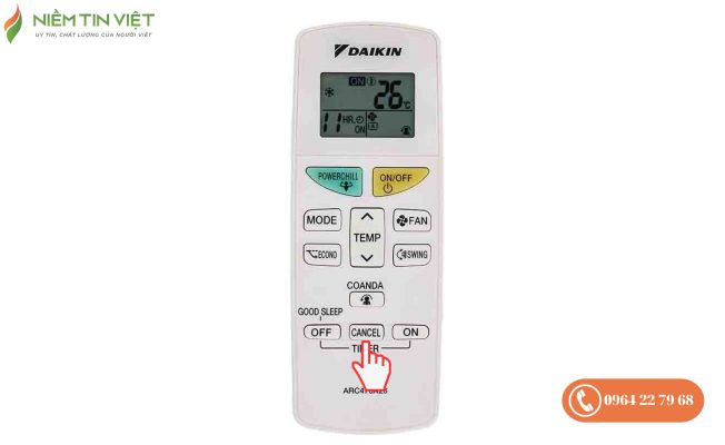 kiểm tra lỗi máy lạnh bằng remote