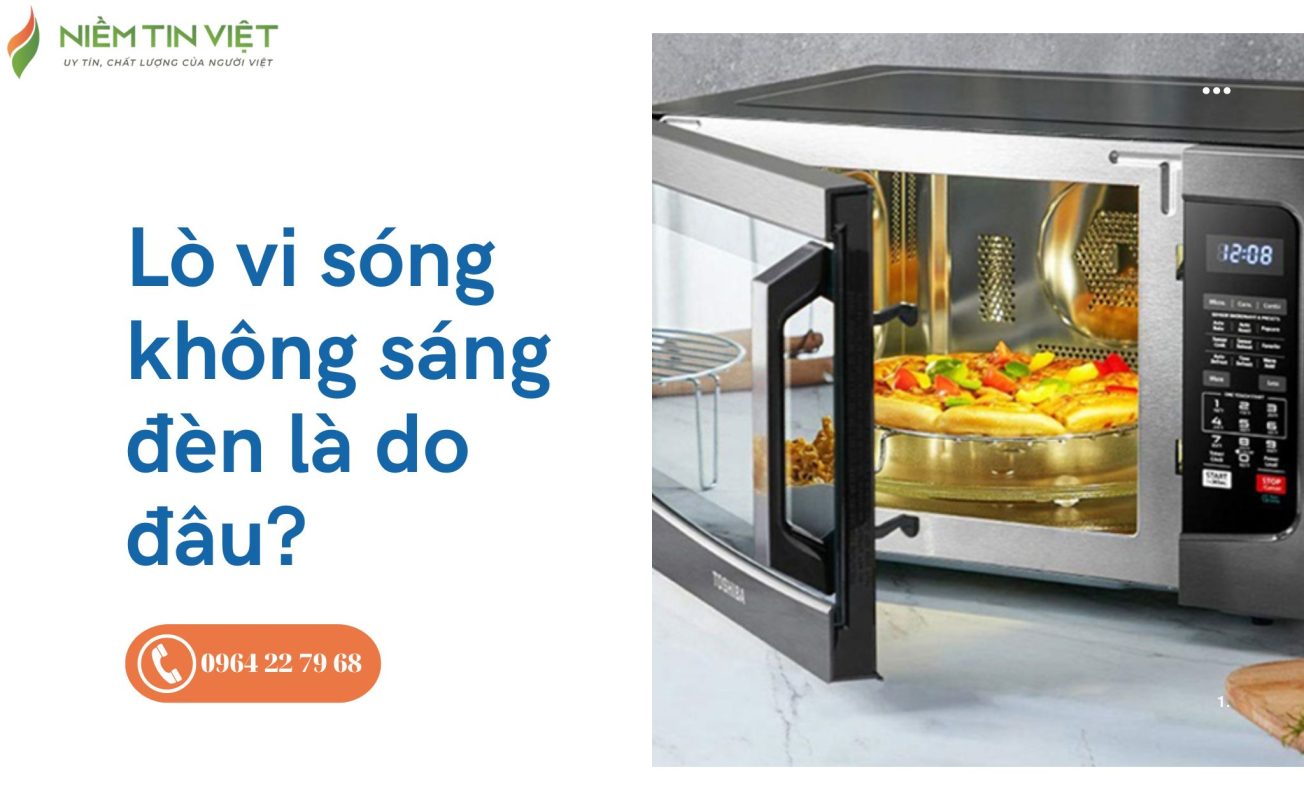 lò vi sóng không sáng đèn