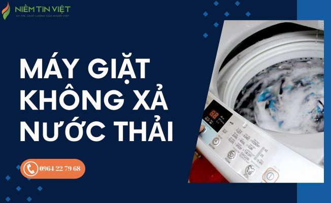 máy giặt không xả nước thải