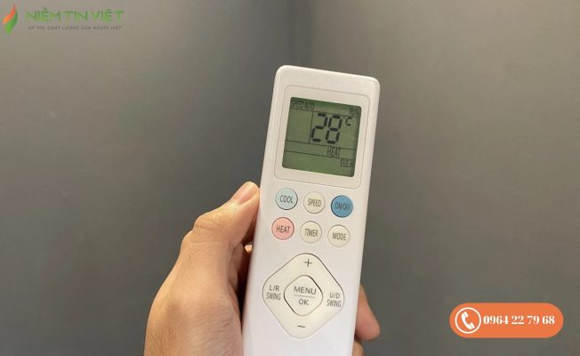 Ký hiệu MODE Heat trên remote máy lạnh
