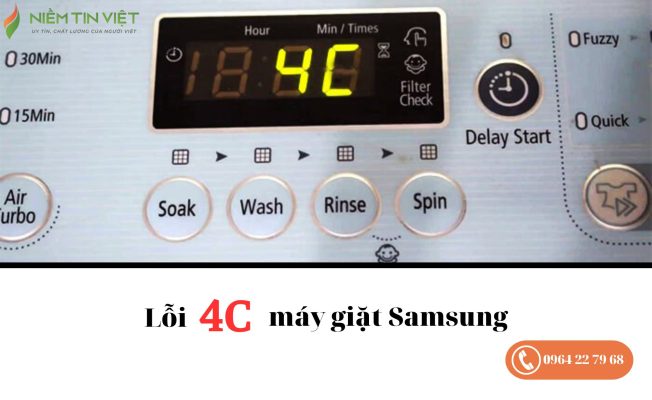 Lỗi 4C máy giặt Samsung