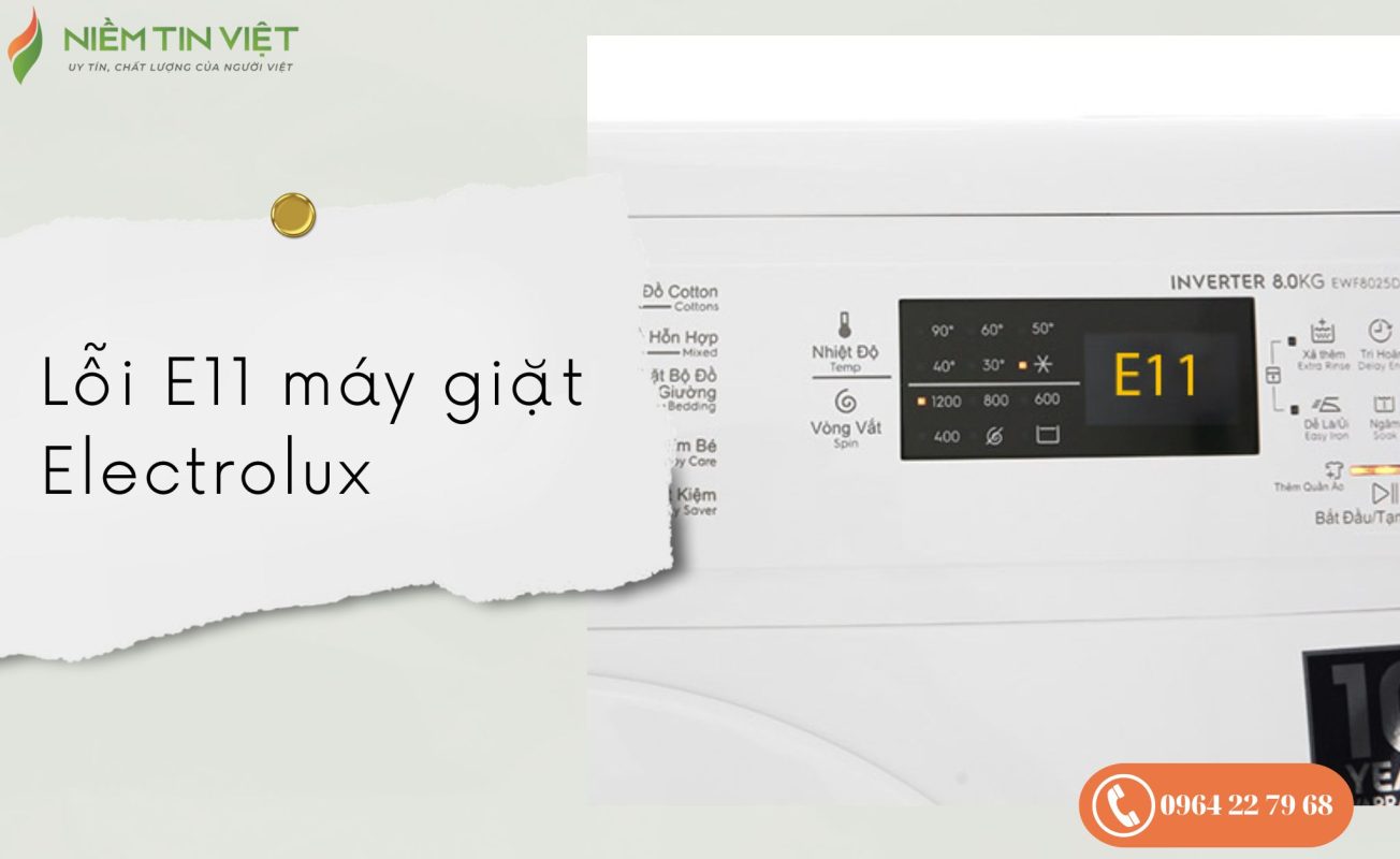 Lỗi E11 máy giặt Electrolux