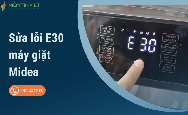 Lỗi E30 máy giặt Midea