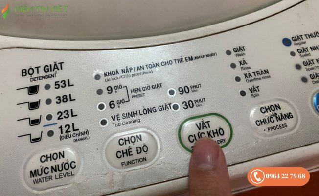 Lỗi E9 máy giặt Sanyo