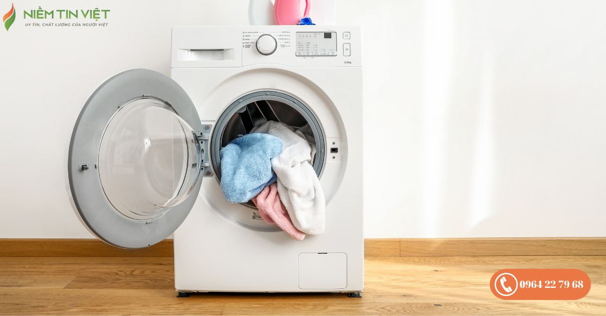 sửa máy giặt bị lệch tâm