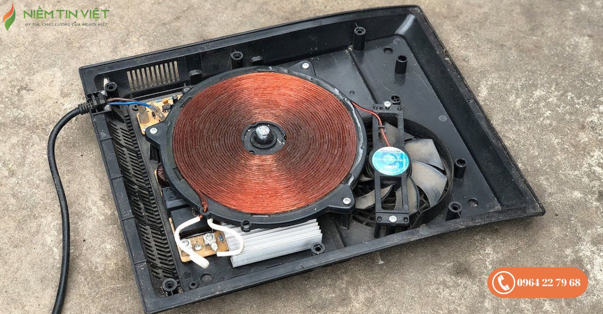 Bếp từ chạy nhưng không nóng