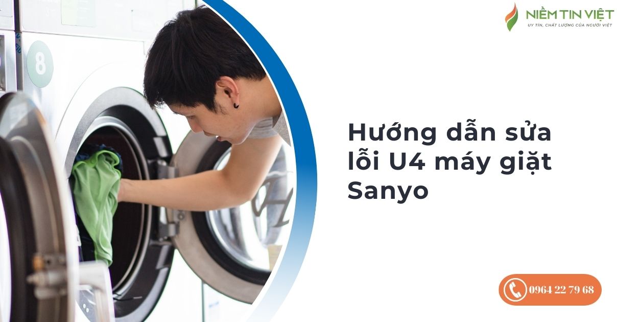 Lỗi U4 máy giặt Sanyo