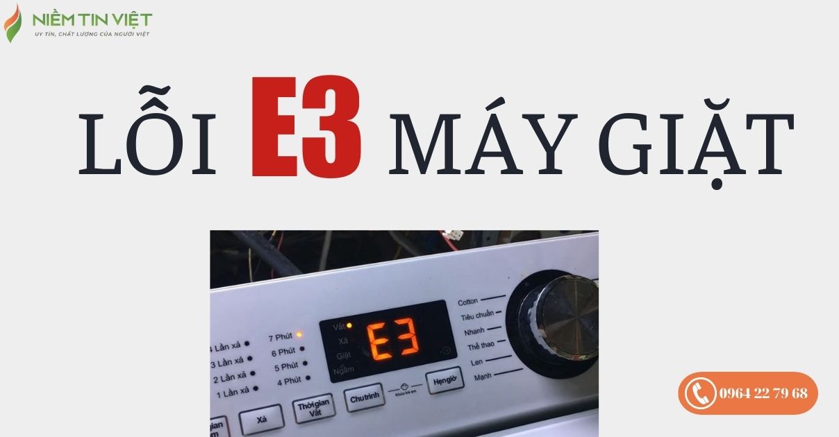 Máy giặt báo lỗi E3