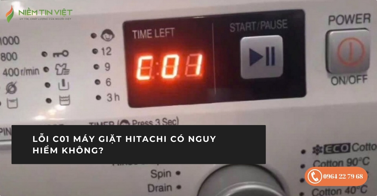 Lỗi C01 Máy Giặt Hitachi