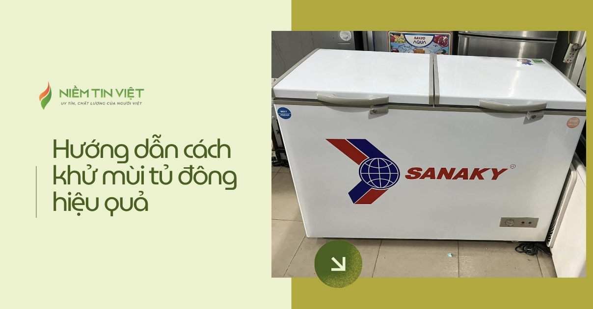 cách khử mùi tủ đông