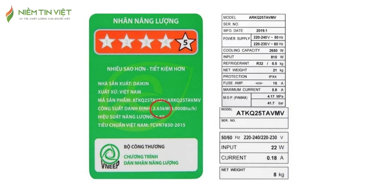 công suất điều hoà cây cho phòng 40m2