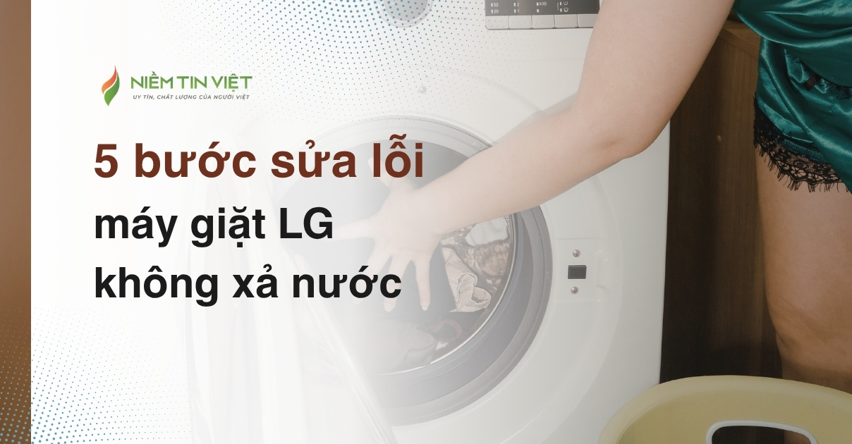 sửa lỗi máy giặt LG không xả nước