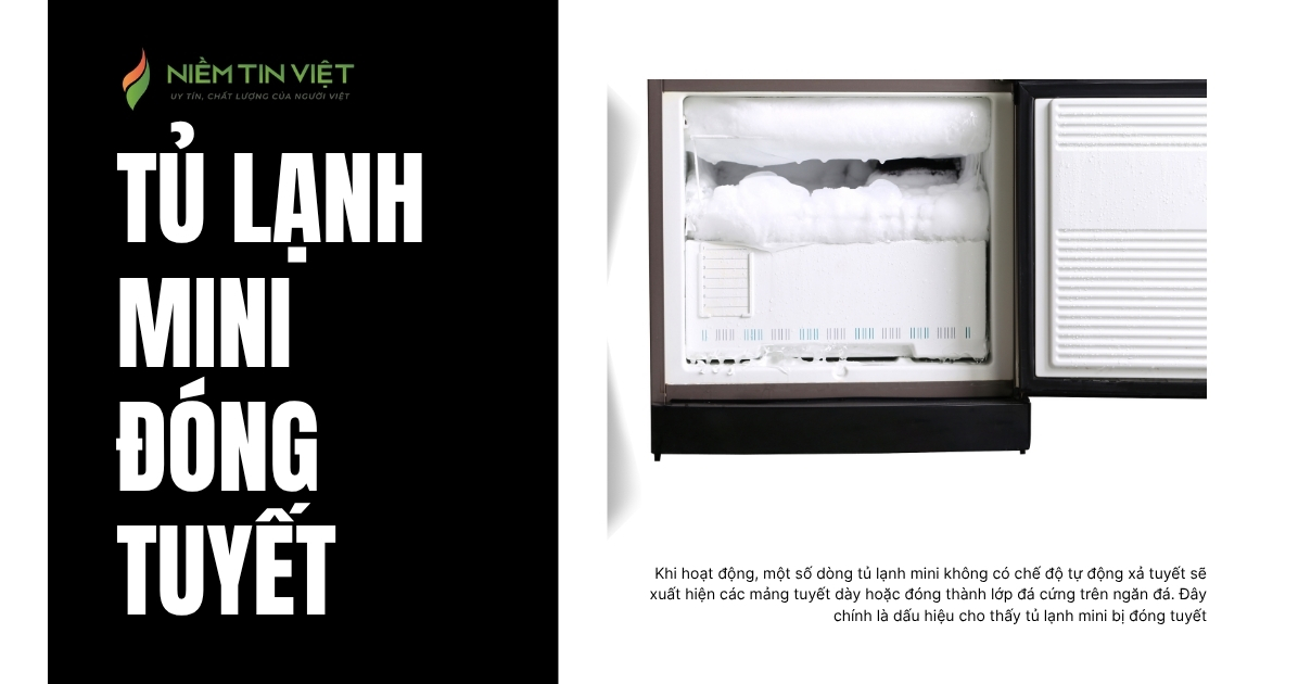 tủ lạnh mini đóng tuyết