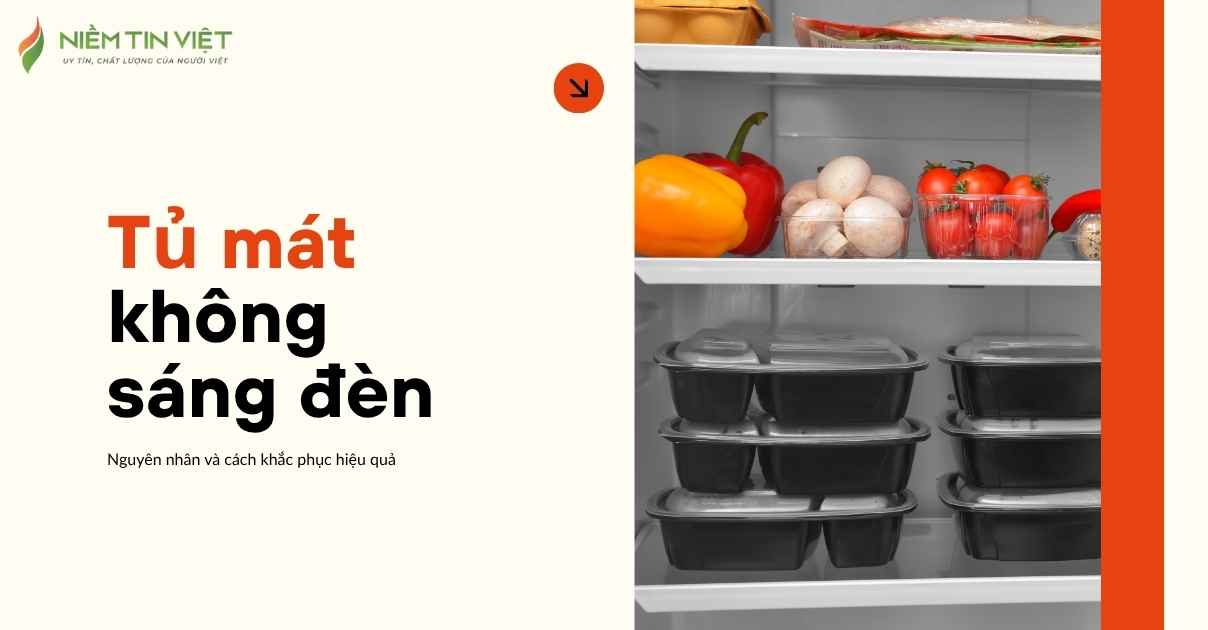 Tủ mát không sáng đèn