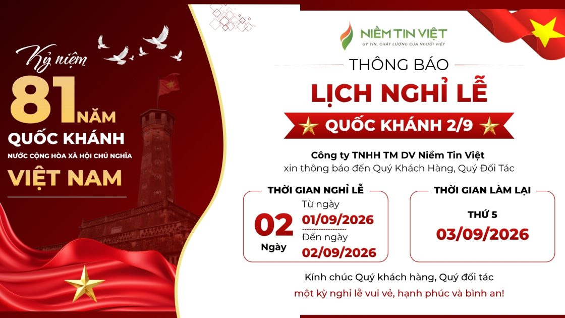 Banner Thông Báo Nghỉ Lễ