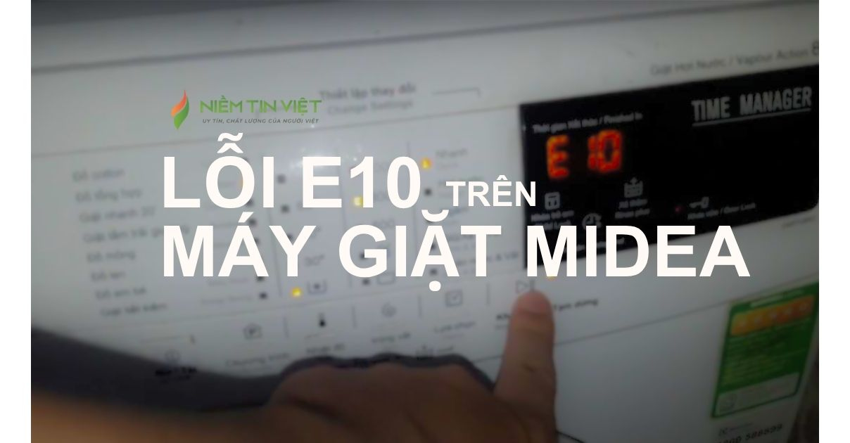 Máy giặt Midea báo lỗi E10