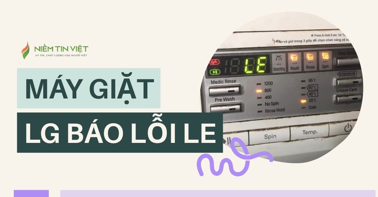 Máy giặt LG báo lỗi LE